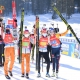 Martin Auracher mit dem Biathlon Team bei den Weltmeisterschaften